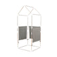 Portable Gothic Roof Plus Type Full Size Far Infrared Sauna tent. Spa, Detox, Therapy and Relaxation at home.Larger Space, Stainless Steel Pipes Connector Easy to Install. FCC Certification--Black